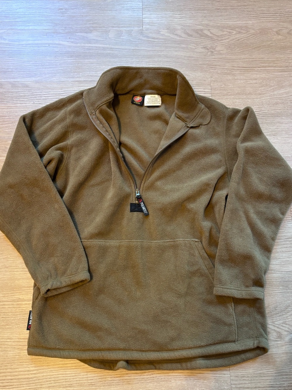 Peckham Size M USMC Coyote Pullover Fleece Polartec 100 Military USGI Marines